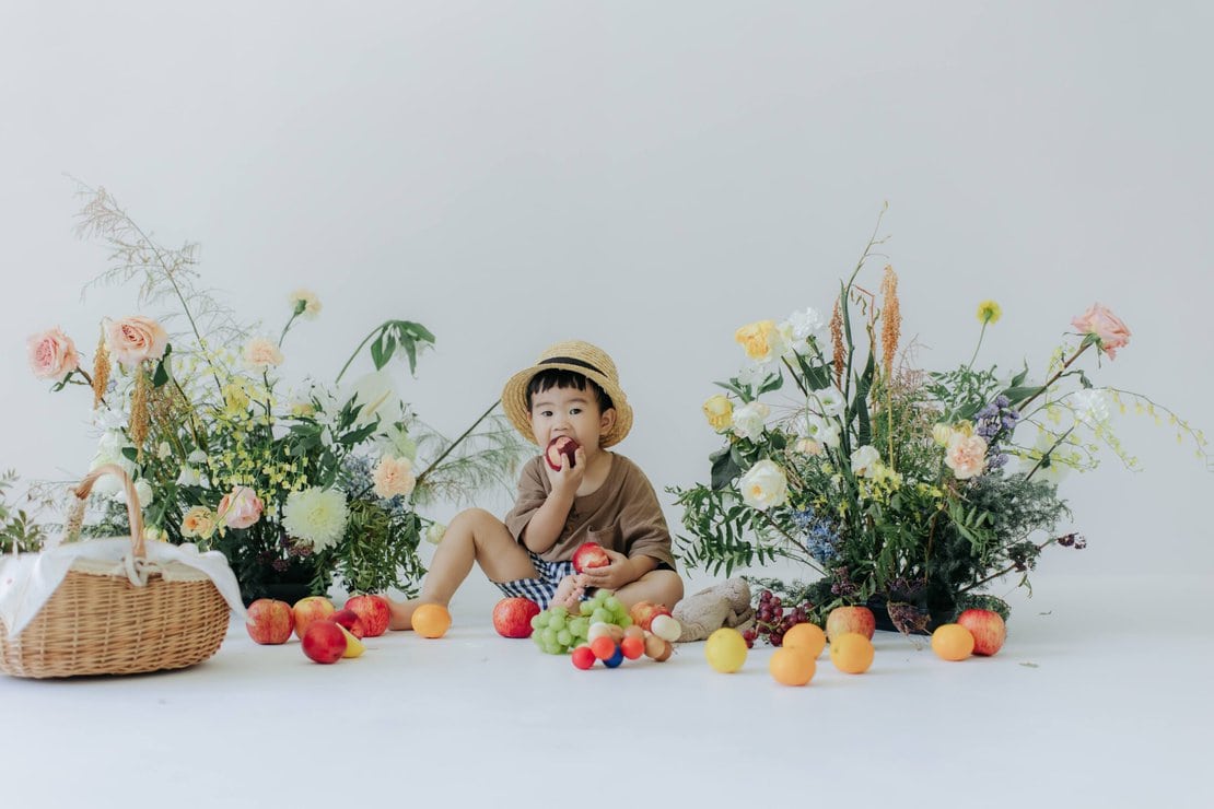 週歲派對的鮮花場景佈置