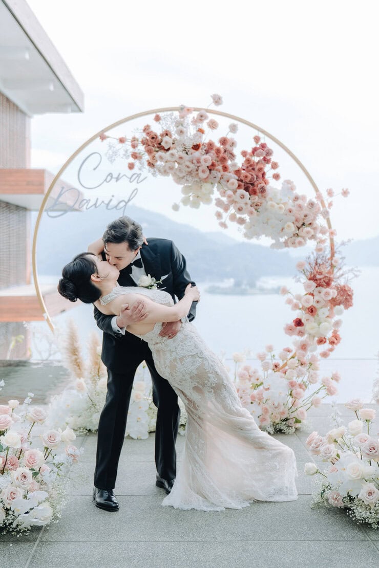 涵碧樓湖景婚禮紀錄，David 與 Cora 的日月潭度假婚宴攝影作品